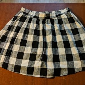 Black and white skirt